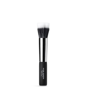 Kuas Make Up Kosmetik Wajah 12 Set Case Kulit Ungu Tokopedia