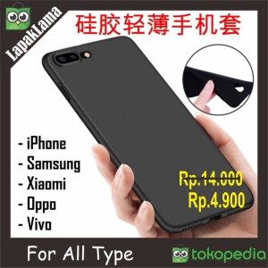 Slim Matte Case Black All Tipe Smartphone Tokopedia