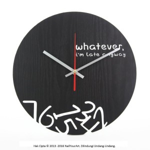 Jam Dinding Unik Artistik Whatever Wall Clock Tokopedia