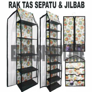 Rak Gantung 4in1 Rak Tas Sepatu Jilbab Kosmetik Tokopedia