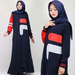 Baju Muslim Dress Fila Tokopedia
