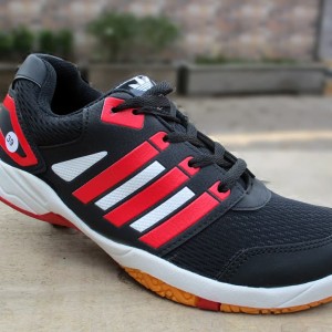 Sepatu Badminton Bulutangkis Hitam Merah Tokopedia