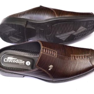 Sepatu Selop A8 Coklat Tokopedia