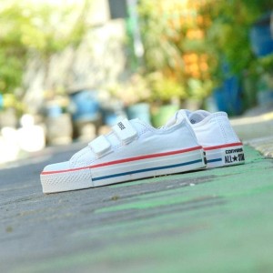 Sepatu Anak Converse Junior Grade Ori Full White Putih Casual Trendy Tokopedia