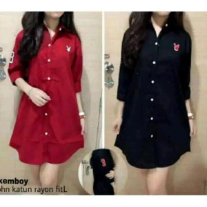 Kemeja Wanita Kemboy Katun Baju Atasan Wanita Baju Hem Kemeja Tokopedia