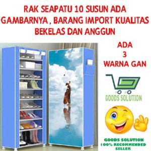 Rak Sepatu 10 Susun Bergambar Tokopedia