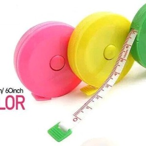 Meteran Baju Tubuh Gulung Putar Mini Tarik Candy Colour 150 Cm Tokopedia