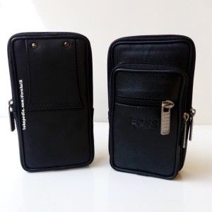 Tempat Hp Kulit Hitam Boss Tokopedia