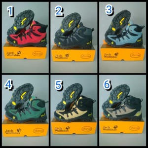 Sepatu Gunung Jack Wolfskin Sport Olahraga Outdoor Hiking Tracking Boots Sneakers Waterproof Tokopedia