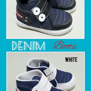 Sepatu Anak Laki Laki Denim Boots Tokopedia