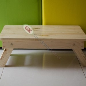 Meja Laptop Lipat Kokoh Kayu Jati Belanda Untuk Lesehan 55x35cm Tokopedia