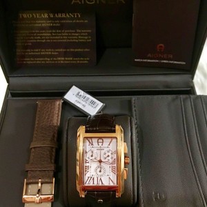 Jam Tangan Aigner Original Aigner Palermo Blue Rosegold Erk Tokopedia