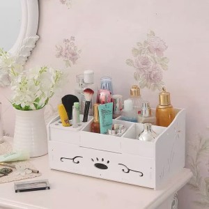 Hb528 Rak Kosmetik Desktop Storage Bahan Wpc Tokopedia