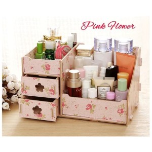 Terlaris Pink Flower Rak Kosmetik Mini Cosmetic Storage Mini Rkm25 Tokopedia