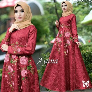 Gamis Baju Wanita Muslim Salema Syari Tokopedia