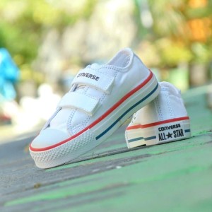 Sepatu Anak Converse Junior Grade Ori Full White Putih Casual Trendy Tokopedia