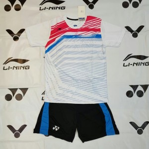Baju Kaos Setelan Badminton Anak Lining L 35 Kuning Tokopedia