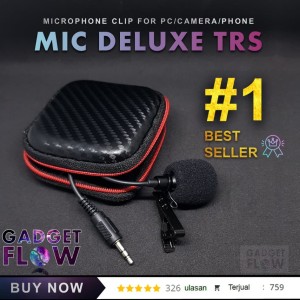 Microphone Mic Clip On Mic 3 5mm For Smartphone Pc Tokopedia