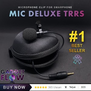 Microphone Mic Clip On Mic 3 5mm For Smartphone Pc Tokopedia
