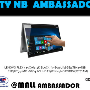 Lenovo Flex 5 15 X360 Intel Core I7 8550u 16gb 1tb 256gb Gt940mx 2gb Tokopedia