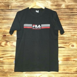 Baju Kaos Fila Hitam Tokopedia