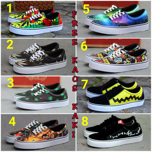 Sepatu Vans Motif Mario Tokopedia
