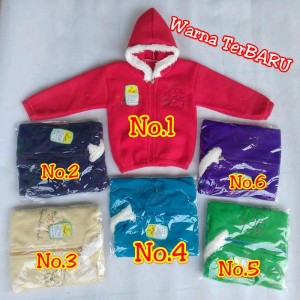 Baju Jaket Bayi Lembut Hangat Lucu Sleting Tokopedia