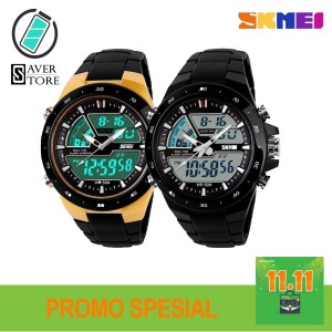 Jam Tangan Analog Digital Pria Skmei Ad1155 Tokopedia