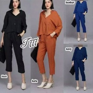 Baju Wanita Setelan Jumpsuit Tokopedia