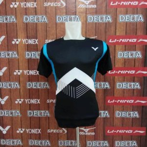 Baju Badminton Victor Garis Segitiga Kostum Olahraga Bulutangkis Tokopedia