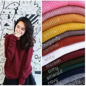 Baju Rajut Boxy Premium Tokopedia