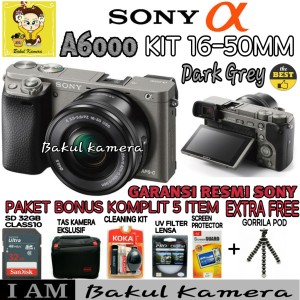 Sony Alpha A6000 Kit 16 50mm Sony Alpha 6000 Free Memory 16gb Tokopedia