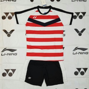 Baju Kaos Setelan Badminton Anak Lining L 35 Kuning Tokopedia