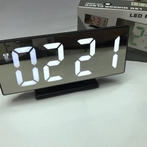 Mirror Led Digital Alarm Clock Cermin Jam Digital Alarm Tokopedia