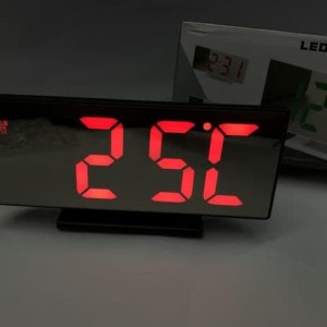 Mirror Led Digital Alarm Clock Cermin Jam Digital Alarm Tokopedia
