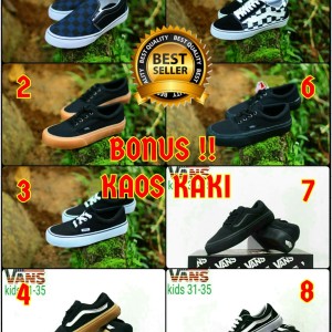 Vans Old Skool Anak Sepatu Sneakers Kids Tokopedia
