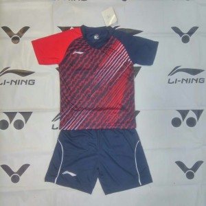 Baju Kaos Setelan Badminton Anak Lining L 35 Kuning Tokopedia