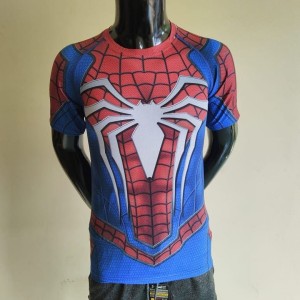 Kaos Baju Pria Spiderman Superhero Gym Fitness Fitnes Compression 3d Running Tokopedia
