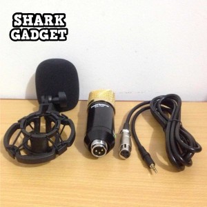 Microphone External Condenser Studio For Hp Laptop Pc Komputer Mic Kabel Smule Plus Busa Mic Tokopedia