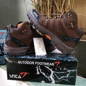 Sepatu Gunung Snta Type Terbaru 479 Brown Orange Sepatu Outdoor Sepatu Gunung Pria Tokopedia