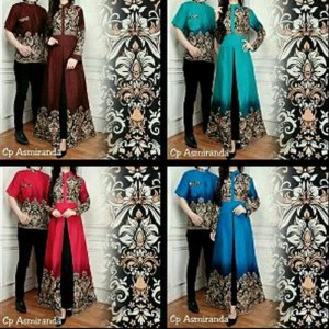 Baju Muslim Batik Couple Asmaranda Tokopedia
