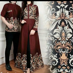 Baju Muslim Batik Couple Asmaranda Tokopedia