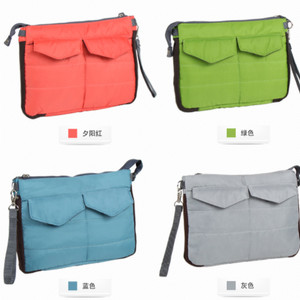 Bag In Bag Women Organizer Tas Pouch Dompet Kosmetik Biru Muda Tokopedia