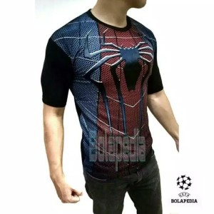 Kaos Baju Pria Spiderman Superhero Gym Fitness Fitnes Compression 3d Running Tokopedia