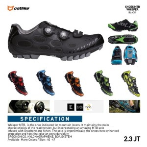 Catlike Whisper Mtb Shoes Black Sepatu Sepeda Gunung Tokopedia