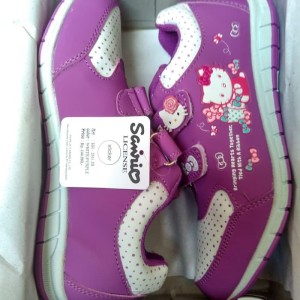Sepatu Ando Hello Kitty Terbaru Sepatu Anak Perempuan Hitam Putih Tokopedia