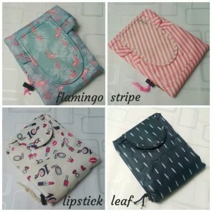 Diskon Korean Travel Pouch Tas Kosmetik Model Serut Tokopedia