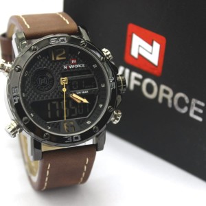 Jam Pria Original Naviforce Dualtime Tachymeter Chain Rantai Hitam List Merah Hargajam Harga Jam Ori Water Resist Anti Air Tokopedia
