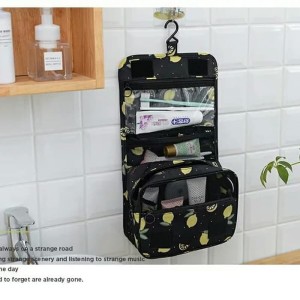 Tas Mandi Serbaguna Tas Travel Kosmetik Skincare Gantung Organizer Navy Tokopedia