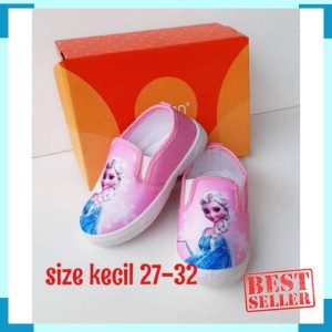 Sepatu Frozen Slip On Import Fanta 28 33 Tokopedia